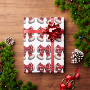 Santa Claus Ribbon Bow Weihnachtsgeschenk Geschenkpapier