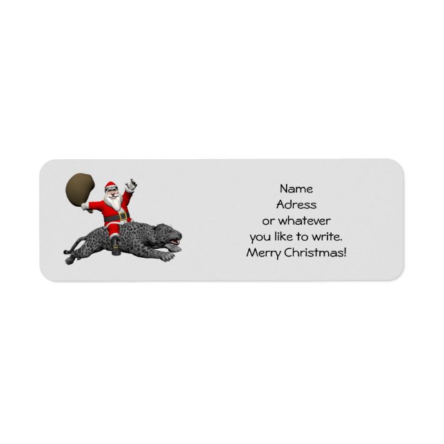 Santa Claus Riding A Gray Panther (Vorne)