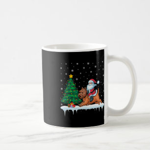 Santa Claus Riding Cairn Terrier Dog Boys Girls Kaffeetasse