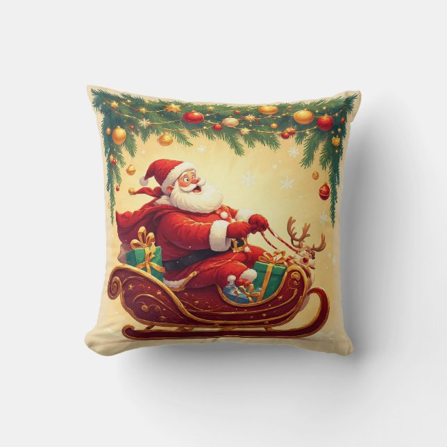 Santa Claus Ristorante La Lanchetta Kissen (Vorderseite)