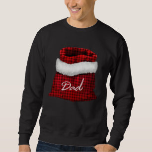 Santa Claus' roter Sack Dad Buffalo Kariert Sweatshirt