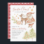 Santa Claus Rudolph Kids Holiday Birthday Party  Einladung<br><div class="desc">Weihnachtsmann Rudolph Kinder Feiertag EinladungDiese Kindergeburtstag-Einladung enthält den Weihnachtsmann und Rudolph mit Aquarellweih-Weihnachtsbäumen und Sternen. Zurück zu diesem Feiertag Thema Geburtstagseinladung ist rot plead.
Melde mich für notwendige Anpassungen</div>