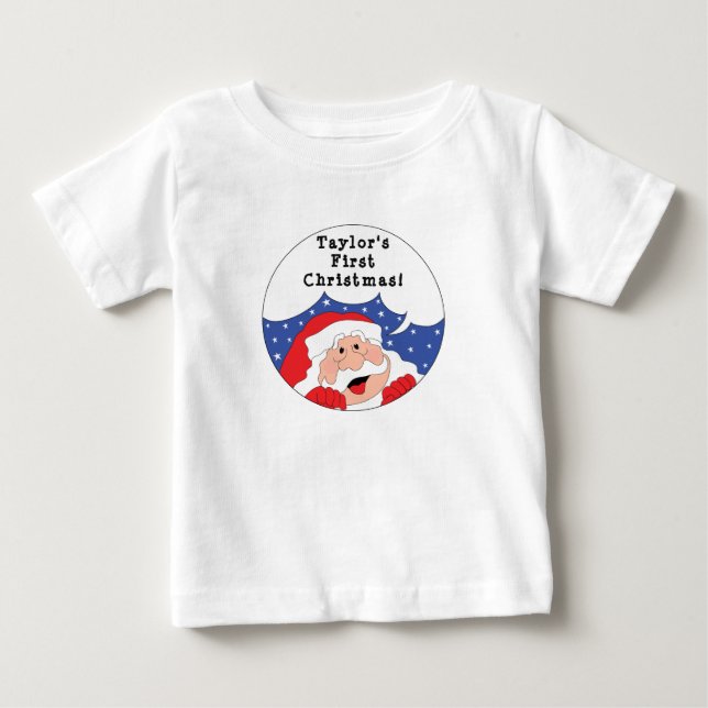 Santa Claus sagt Baby T-shirt (Vorderseite)