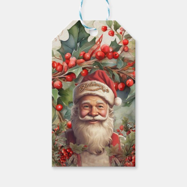 Santa Claus Saint Nicholas Geschenkanhänger (Vorderseite)