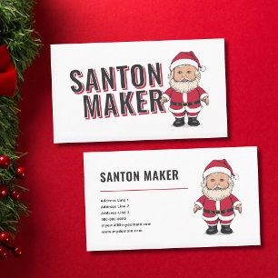 Santa Claus - Santon Hersteller Visitenkarte