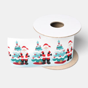 Santa Claus Satin Ribbon Satinband