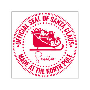 Santa Claus Schlitten “Offizielles Siegel” Hergest Permastempel