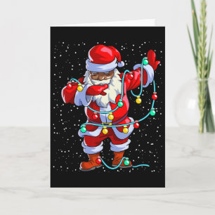 Santa Claus Schwarzes Weihnachten Afro Afroamerika Karte