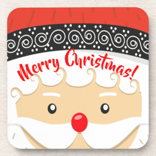 Santa Claus Selfie Getränkeuntersetzer