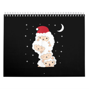 Santa Claus Sheep Christmas Lamb Farm Animals Gift Kalender