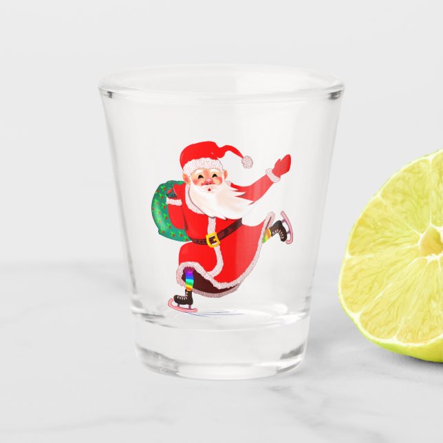 Santa Claus Shot Glass Schnapsglas (Vorderseite)