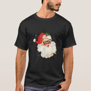 Santa Claus sieht Sonnenbrille mit Hat Beard Chris T-Shirt