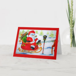 Santa Claus Sims Feiertagskarte
