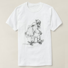 Santa Claus Skateboarding mit Presets T-Shirt