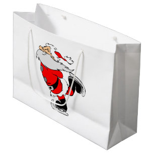 Santa Claus Skaten Große Geschenktüte