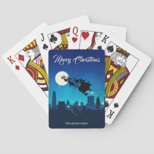 Santa Claus Sleigh Weihnachten Spielkarten