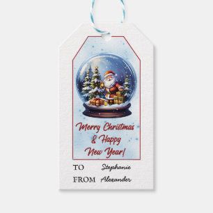 Santa Claus Snow Globe   Weihnachten und Neues Jah Geschenkanhänger