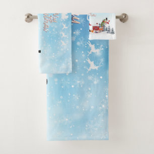 Santa Claus, Snowman Merry Christmas Holiday