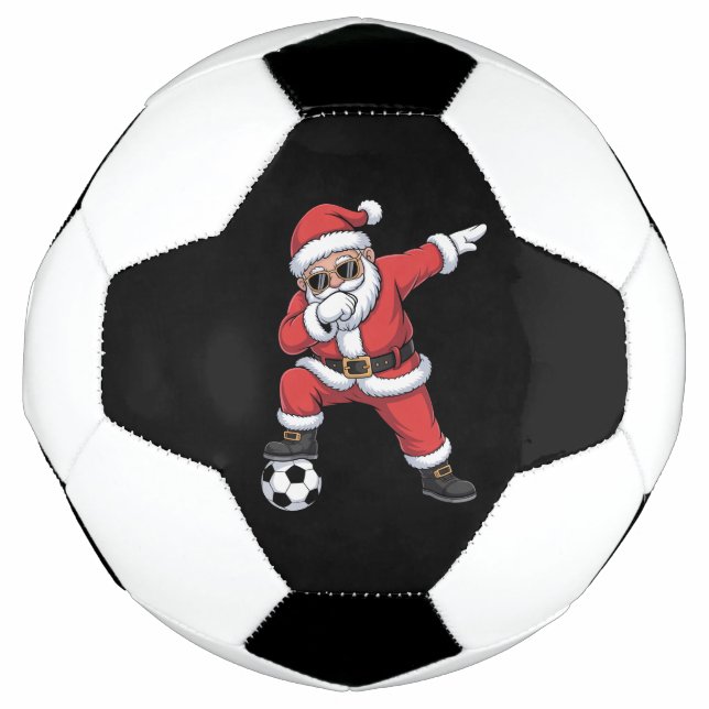 Santa Claus Soccer Dabbing Weihnachtsgeschenk Fußball (Vorderseite)