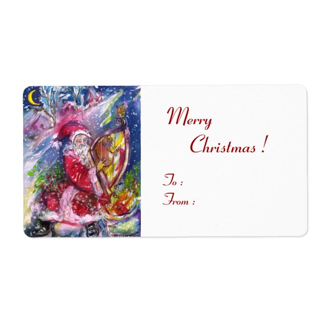 SANTA CLAUS SPIELEN HARP IM MONLIGHT (Vorne)