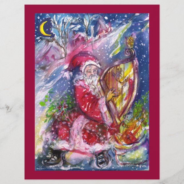 SANTA CLAUS SPIELEN HARP IM MONLIGHT FLYER (Vorne)