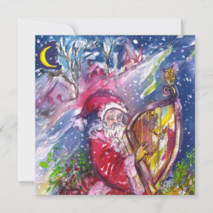 SANTA CLAUS SPIELEN HARPES MUSICAL CHRISTMAS PARTY EINLADUNG
