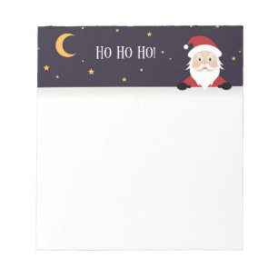 Santa Claus Sprichwort Ho ho ho! Weihnachtsnacht Notizblock