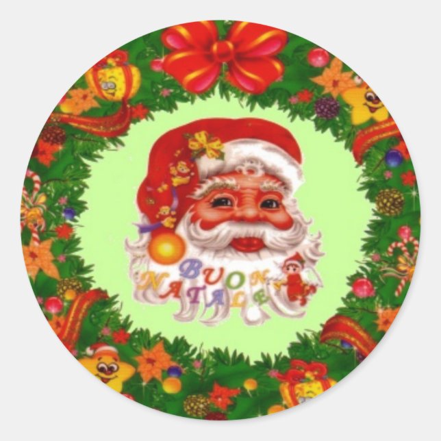 Santa Claus Sticker (Vorderseite)