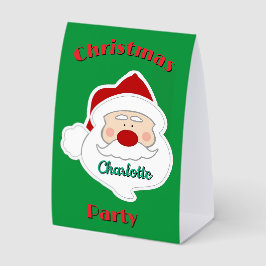 Santa Claus Table Tent Paper Sign Tischaufsteller