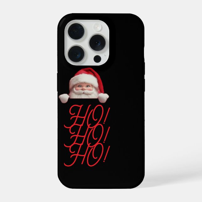 santa claus themed phone case iPhone 15 pro hülle (Rückseite)