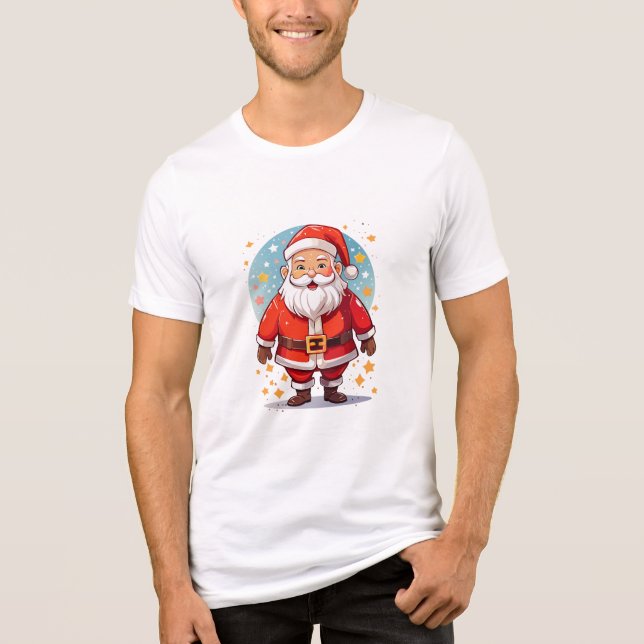 Santa Claus Tri-Blend Shirt (Vorderseite)