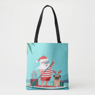 Santa Claus und His Pug Wir haben Surfboard Tasche
