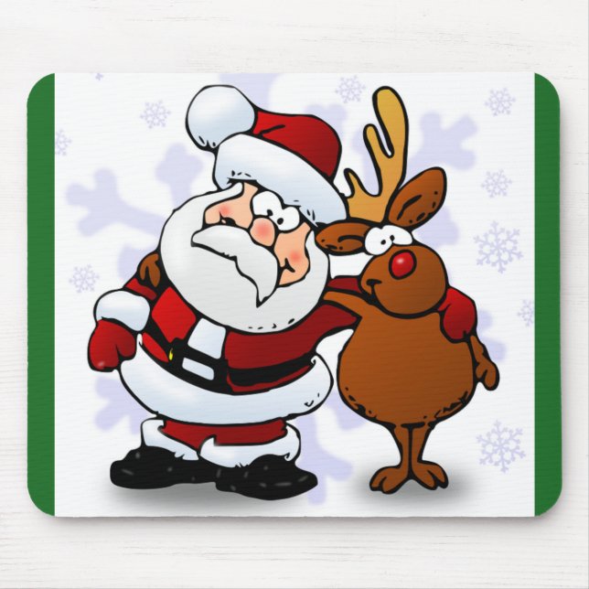 SANTA CLAUS UND RUDOLPH MOUSEPAD (Vorne)
