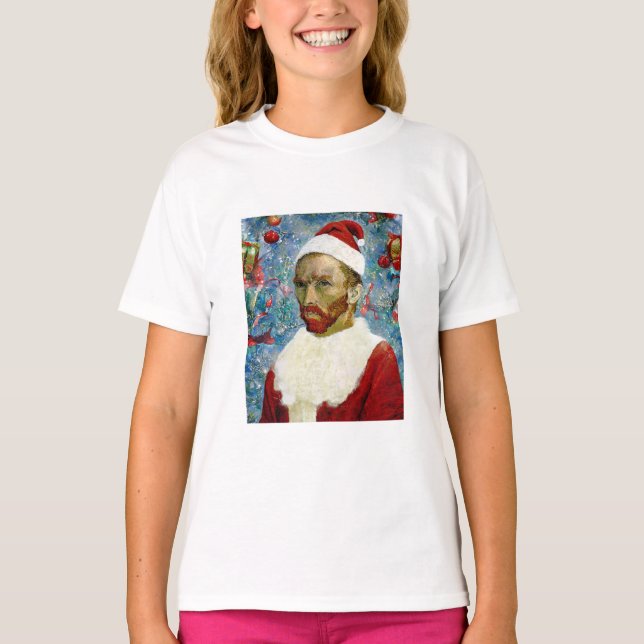 Santa Claus, Van Gogh T - Shirt (Vorderseite)