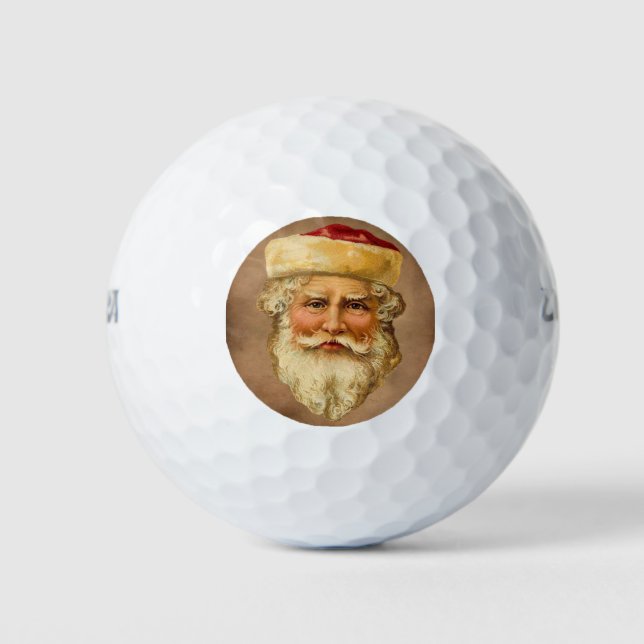 Santa Claus Vintag Golf Ball (Vorderseite)