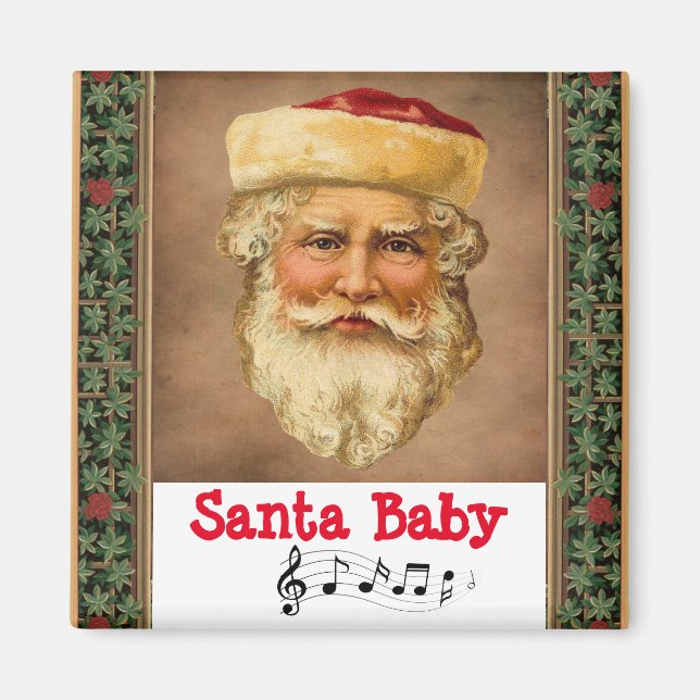 Santa Claus Vintag Magnet (Vorne)