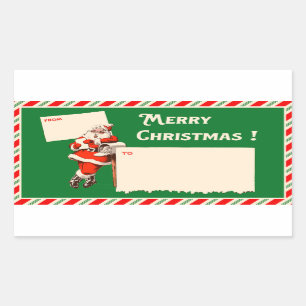 Santa Claus Vintage à/à des autocollants