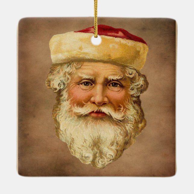 Santa Claus Vintage Ornamente (Rückseite)