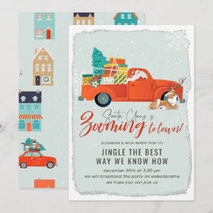 Santa Claus   Virtuelle Weihnachtsfeier Einladung