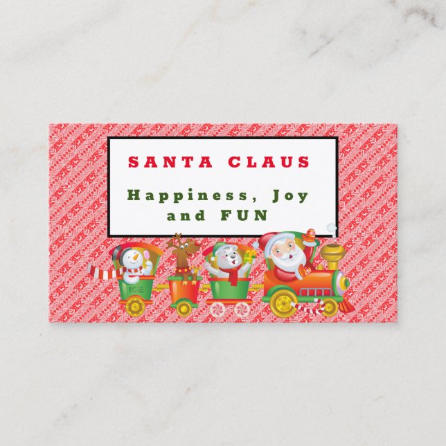 Santa Claus Visitenkarte (Vorderseite)