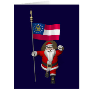 Santa Claus Waving Flag von Georgia