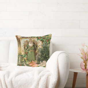 Santa Claus Weihnachten Antike Schöne Kunst Kissen