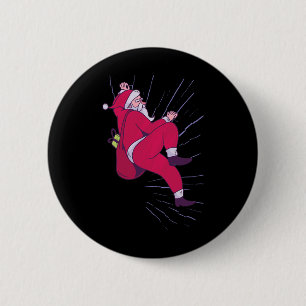 Santa Claus Weihnachten - Lustiges Bouldern und Fe Button
