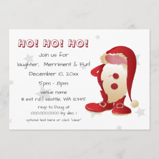 Santa Claus Weihnachten Party Einladung