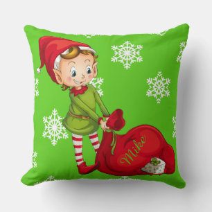 Santa Claus Weihnachtselfe Wurfkissen Kissen