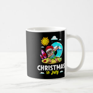 Santa Claus Weihnachtsfeier im Juli Sommer V Kaffeetasse