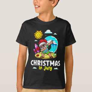 Santa Claus Weihnachtsfeier im Juli Sommerferien T-Shirt