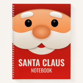 Santa Claus Weihnachtsnotizbuchcover Notizbuch