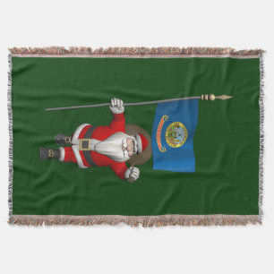 Santa Claus With Ensign Decke