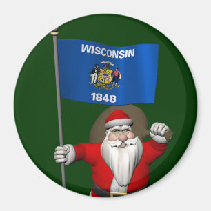 Santa Claus With Ensign Magnet